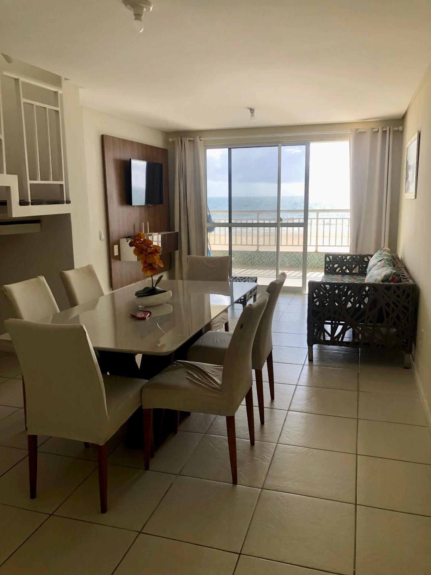 Apartamento Vista Total Do Mar Uma Cobertura A 400M Do Beach Park No Porto Das Dunas Aquiraz Condominio Terramaris Piscina Ampla Parque Infantil Sauna Estacionamento Privado ภายนอก รูปภาพ